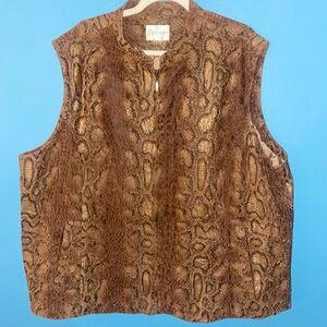 Reptile textured vest